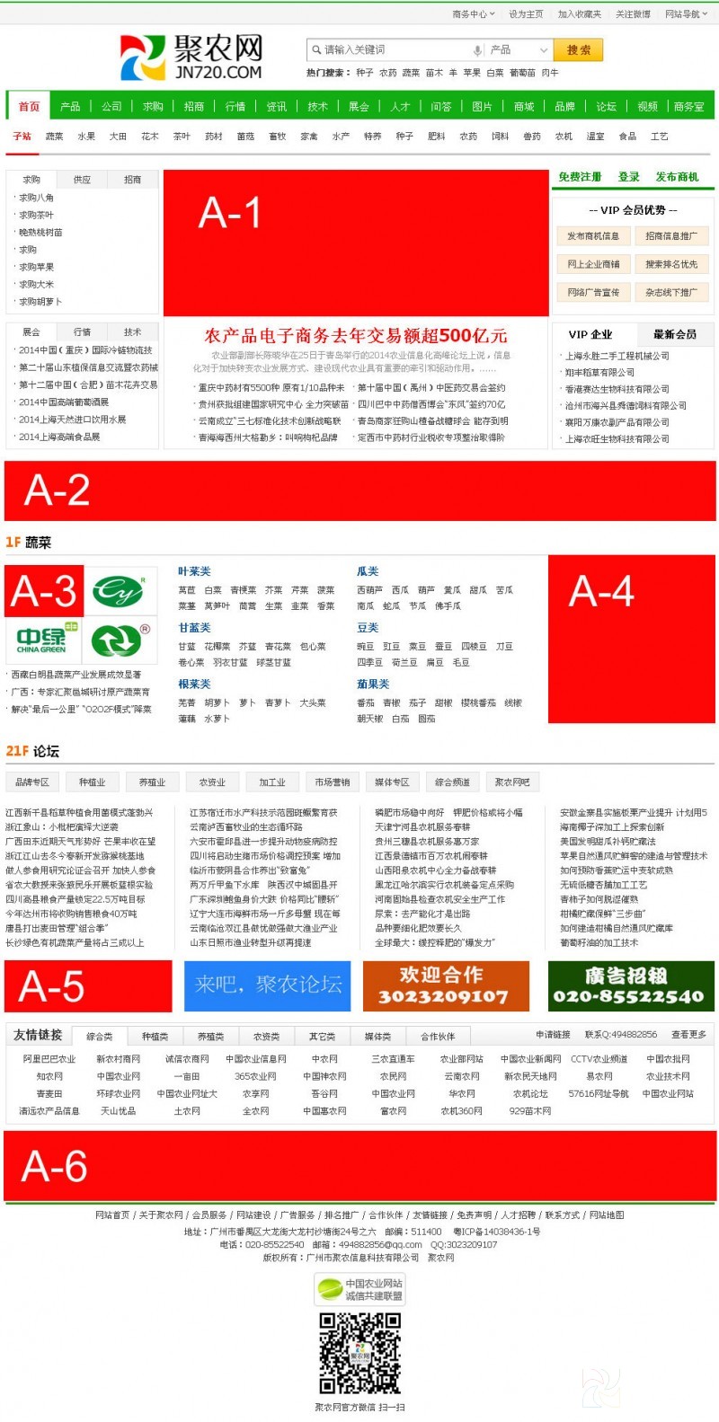 廣告價格圖A級頁面